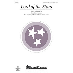 Shawnee Press Lord of the Stars UNIS/2PT composed by Ruth Elaine Schram