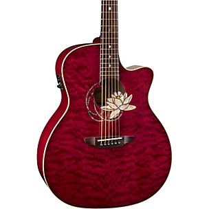 Luna Guitars Lotus Quilted Maple Acoustic-Electric Guitar