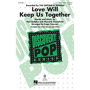 Hal Leonard Love Will Keep Us Together 2-Part by The Captain & Tennille Arranged by Roger Emerson