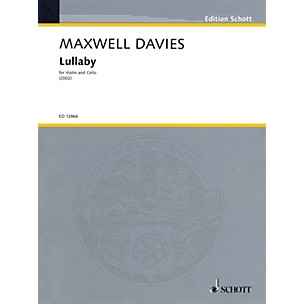 Schott Music Lullaby (1991) String Series Composed by Peter Maxwell Davies