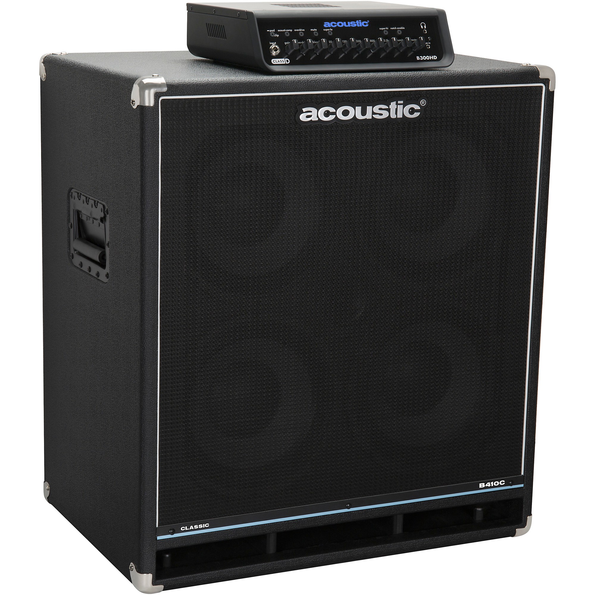 Acoustic B300HD & B410C Bass Stack With 3' Cable | Music & Arts