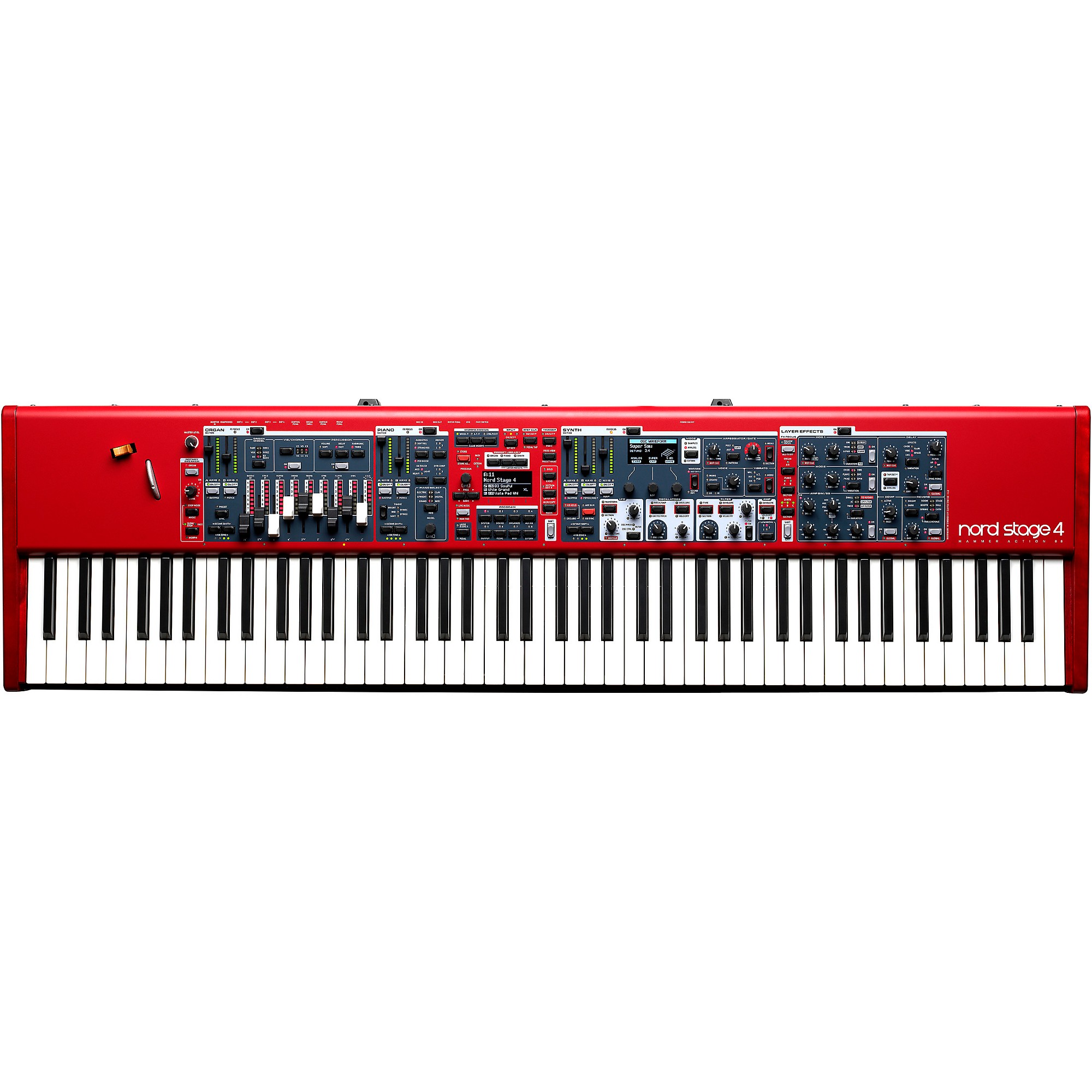 Nord Stage 4 88-Key Keyboard With Nord Soft Case, Triple