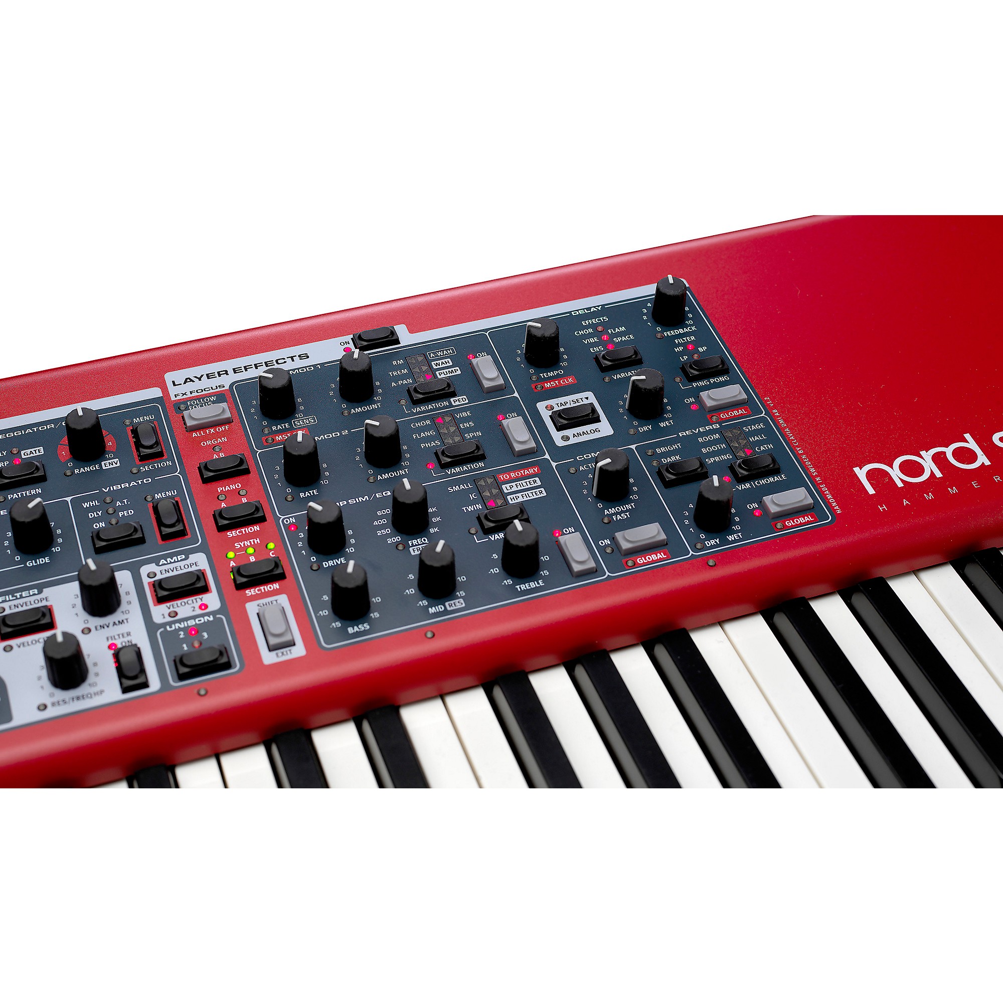 Nord Stage 4 88-Key Keyboard With Nord Soft Case & Triple Pedal
