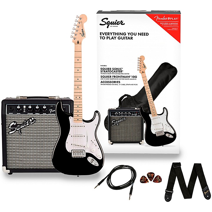 Squier Sonic Stratocaster Electric Guitar Pack with Fender