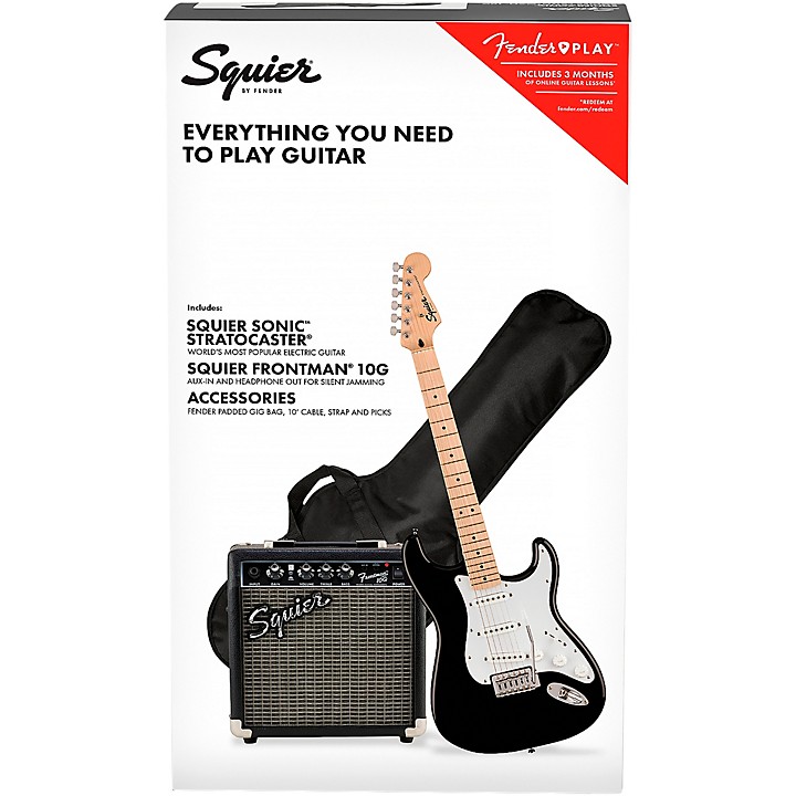 Squier Sonic Stratocaster Electric Guitar Pack with Fender