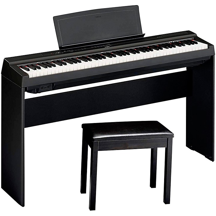 Yamaha P-125ABLB Digital Piano With Wooden Stand and Bench | Music & Arts