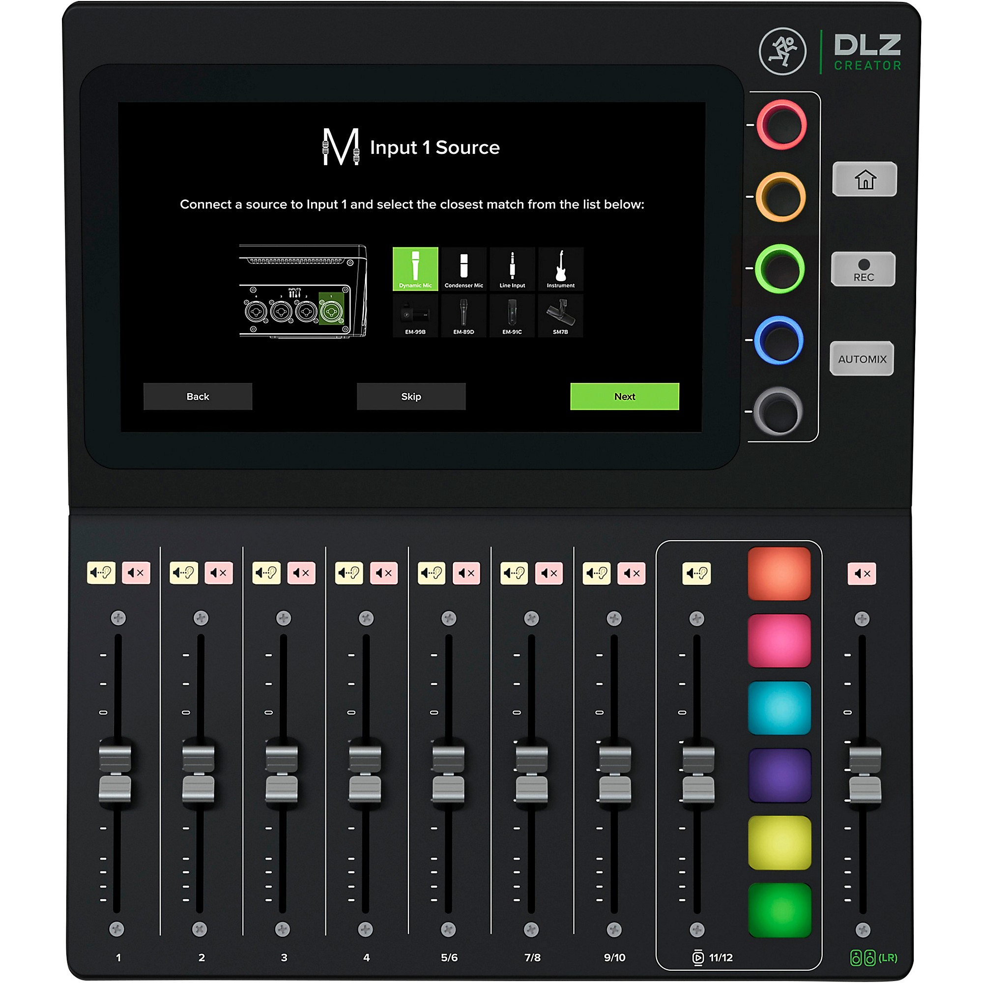  Mackie DLZ Creator Adaptive Digital Mixer for Podcasting,  Streaming and  with User Modes, Mix Agent Technology, Auto Mix,  Onyx80 Mic Preamps : Musical Instruments