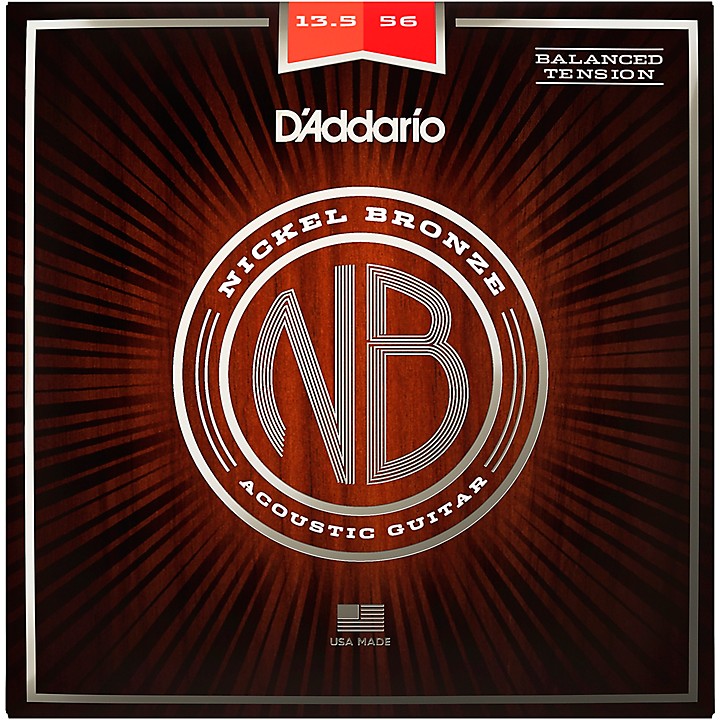 D'Addario D'Addario NB13556BT Nickel Bronze Acoustic Guitar Strings -  Balanced Tension Medium