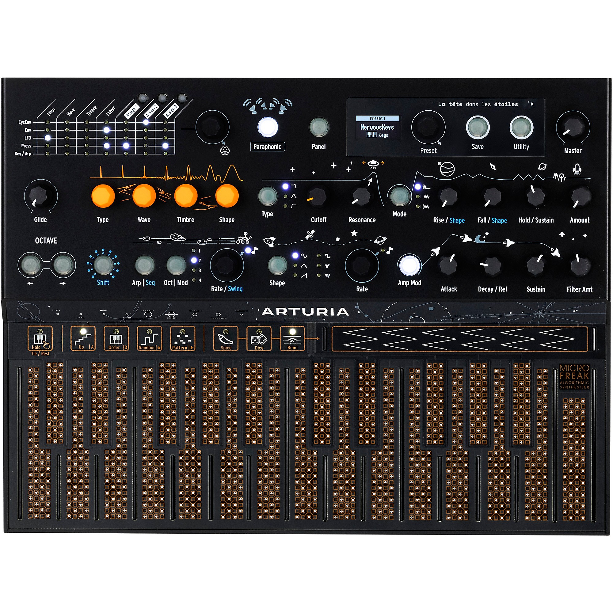 Arturia MicroFreak Stellar Hybrid Synthesizer With Matching