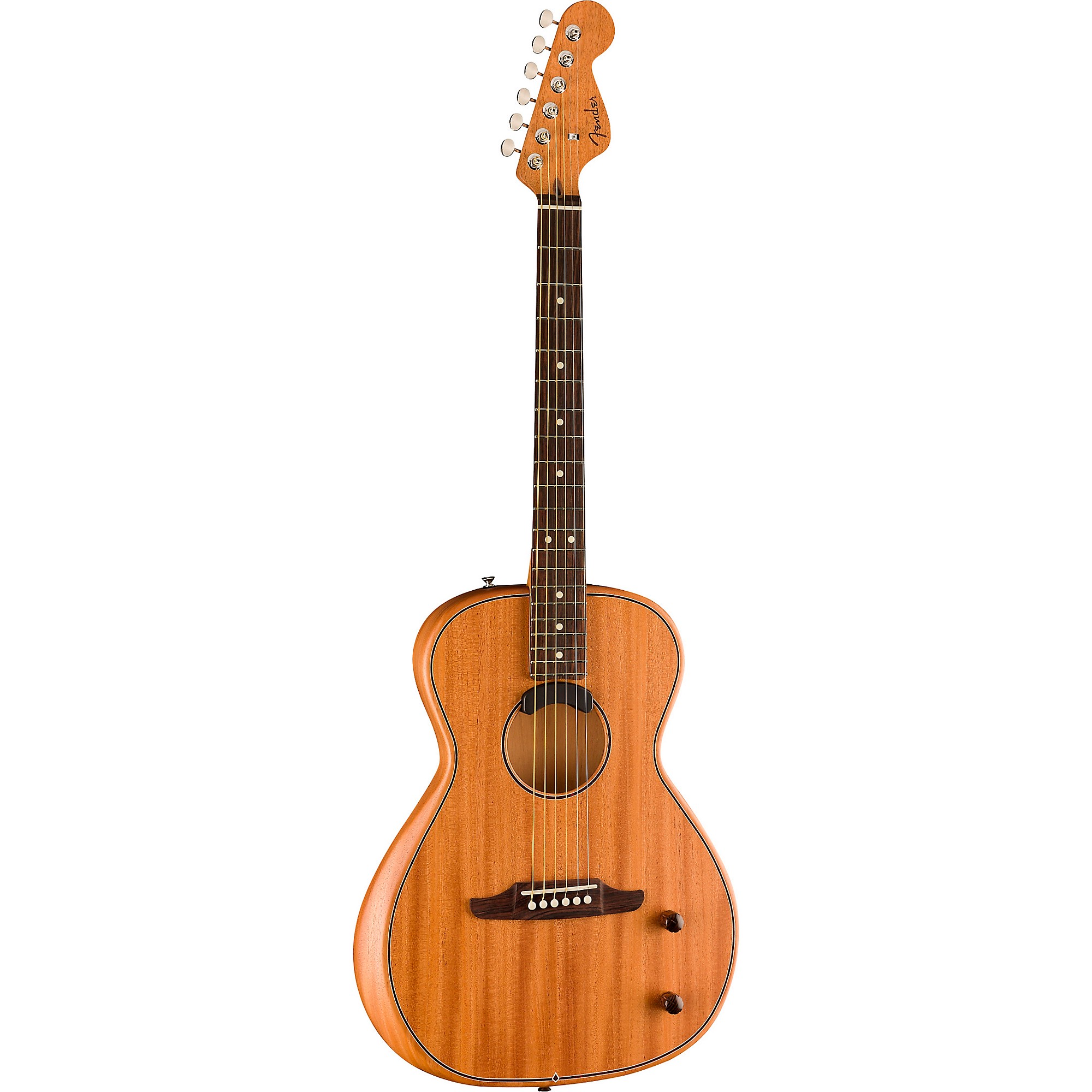 Fender Highway Parlor All-Mahogany Acoustic-Electric Guitar
