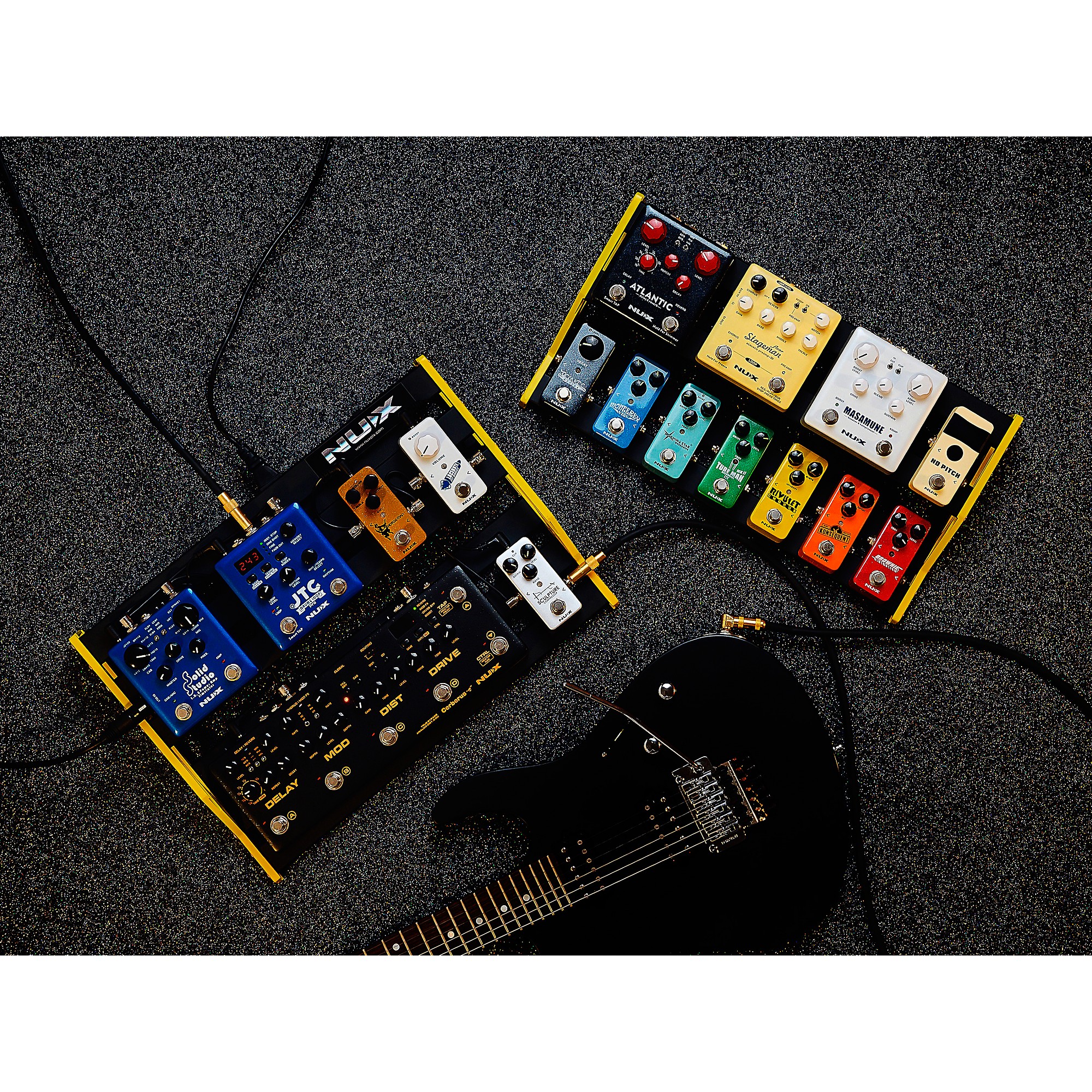Amazon.com: NUX NPB-M Guitar Pedal Board with Bag, Anodized