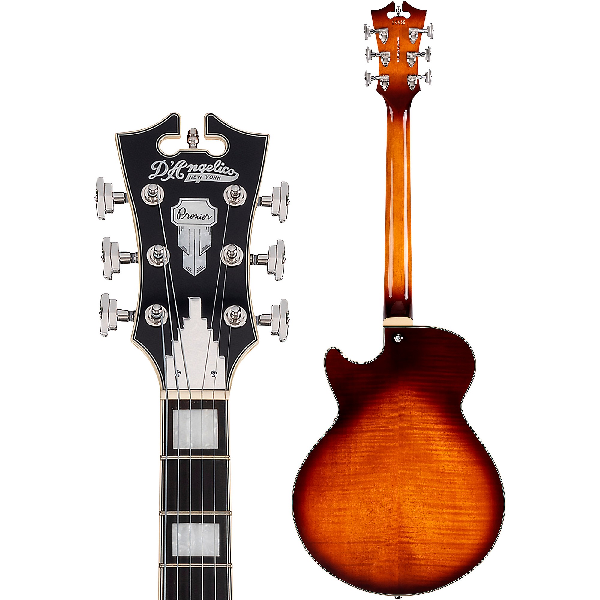 D'Angelico Premier SS Semi-Hollow Electric Guitar With Stopbar