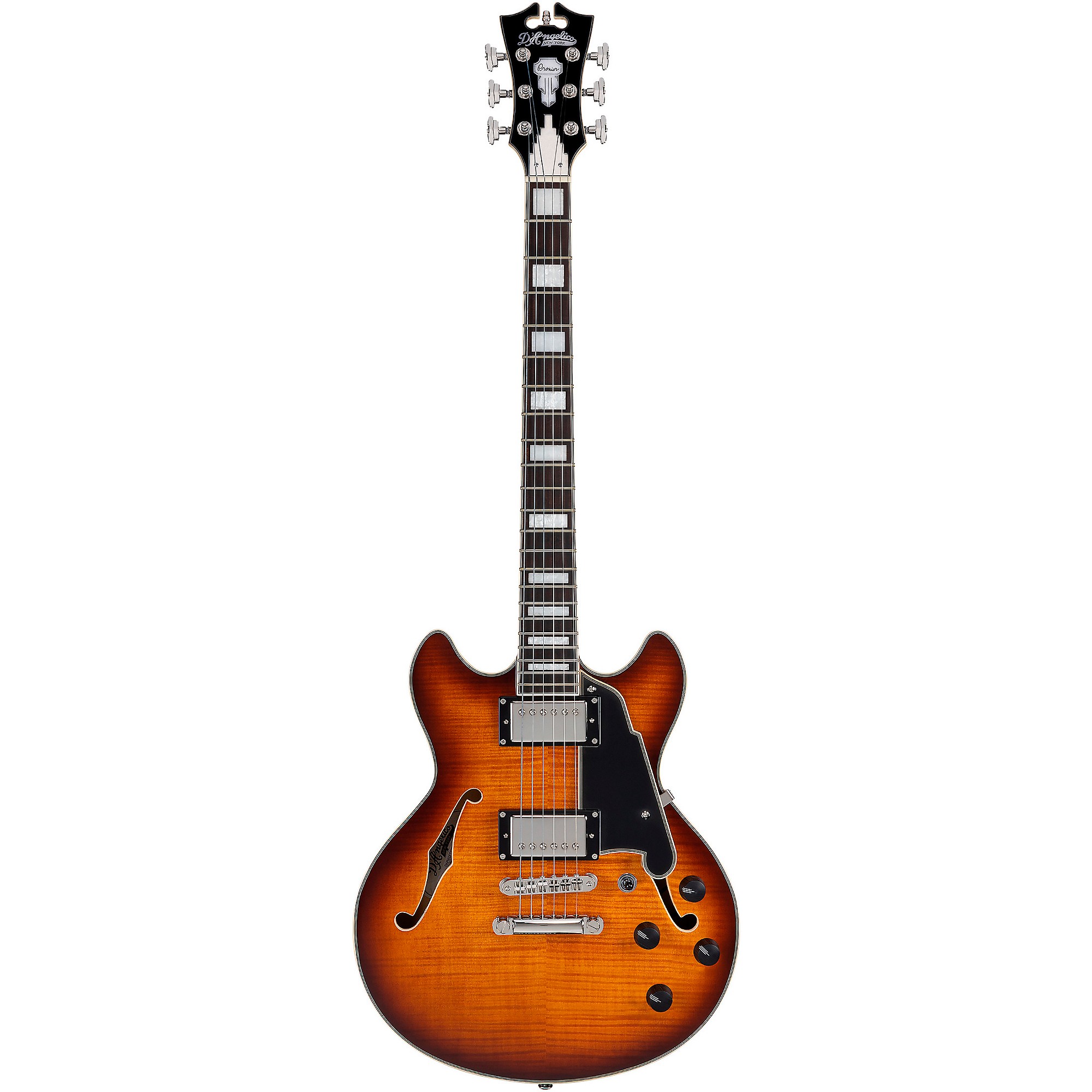 D'Angelico Premier Mini DC Semi-Hollow Electric Guitar With