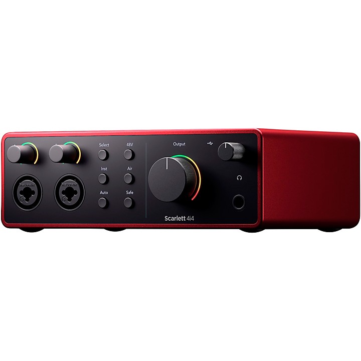 Focusrite Scarlett 4i4 3rd Generation Audio Interface Red AMS