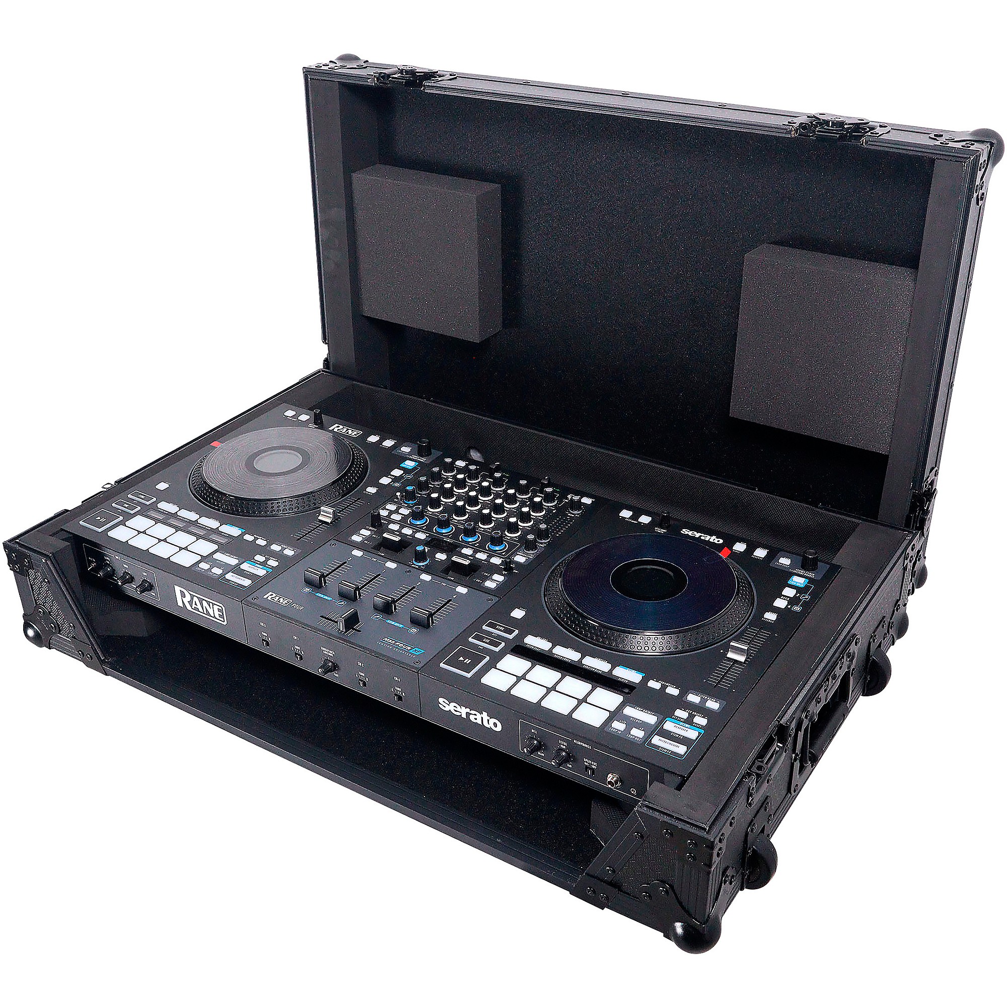 ProX ATA Flight Style Wheel Road Case For RANE Four DJ Controller