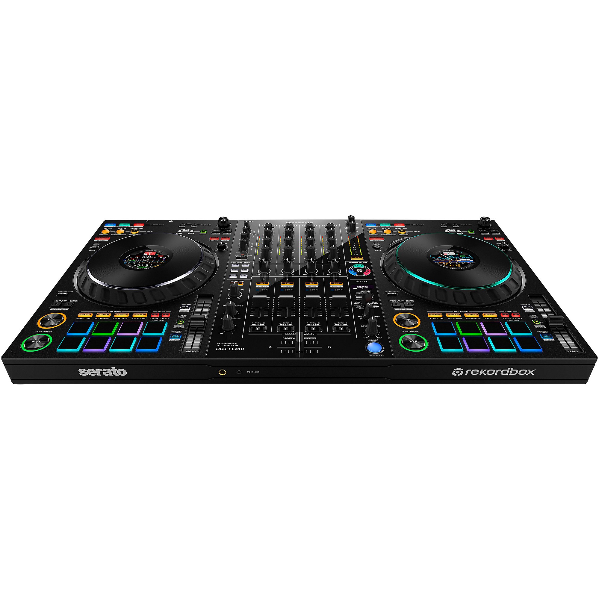 Pioneer DJ DDJ FLX10 and Decksaver Cover Bundle | Music & Arts