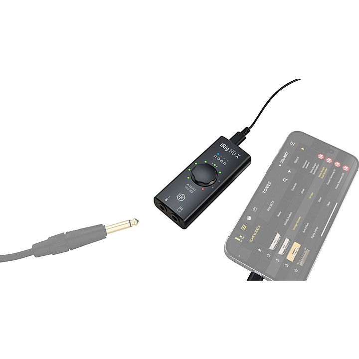 IK Multimedia iRig HD X USB-C Digital Guitar Interface With Low