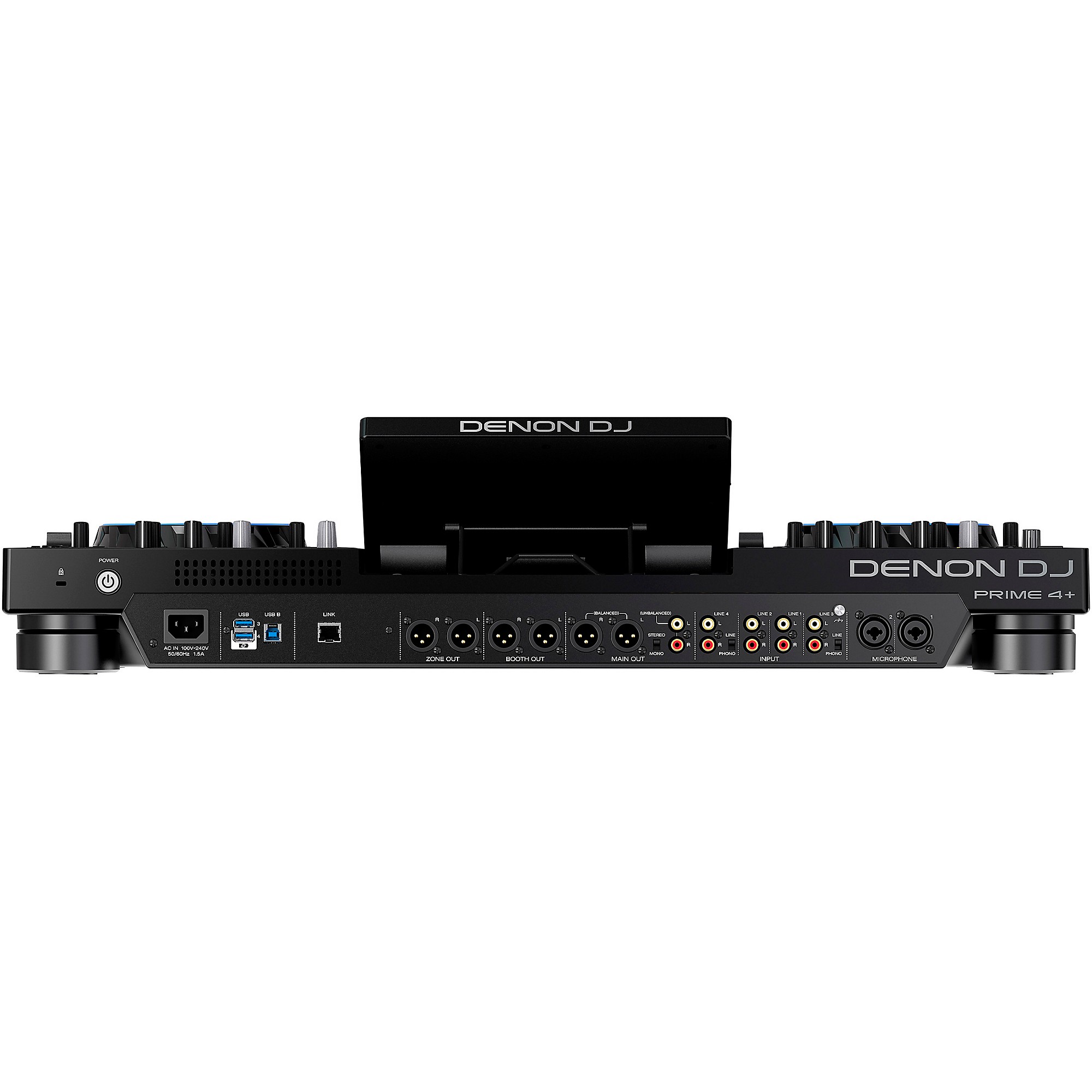 Denon DJ PRIME 4+ and Decksaver Cover Bundle | Music & Arts