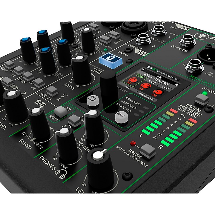 Mackie ProFX6v3+ 6-Channel Analog Mixer With Enhanced FX, USB