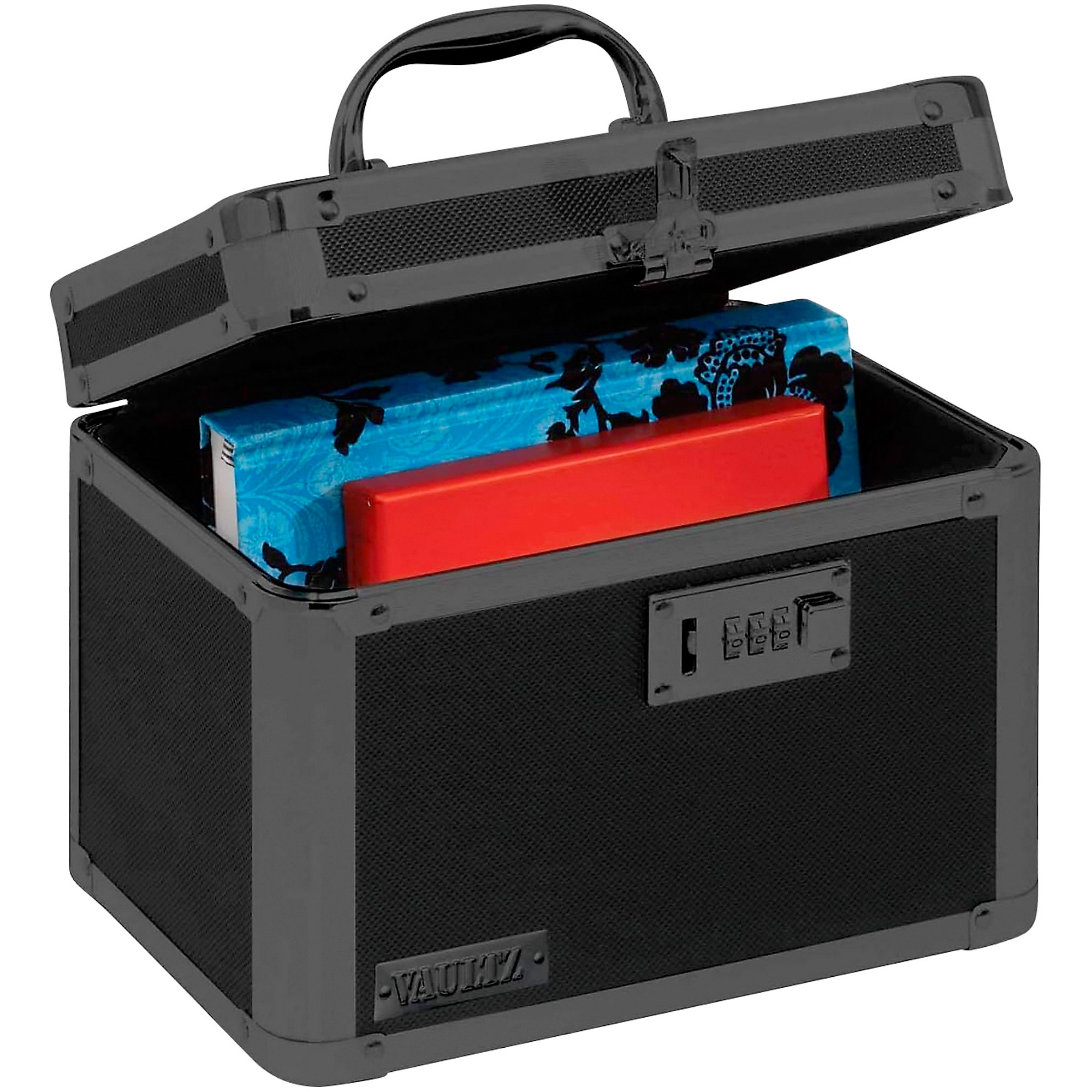 Vaultz Locking Personal Storage Box, Tactical Black