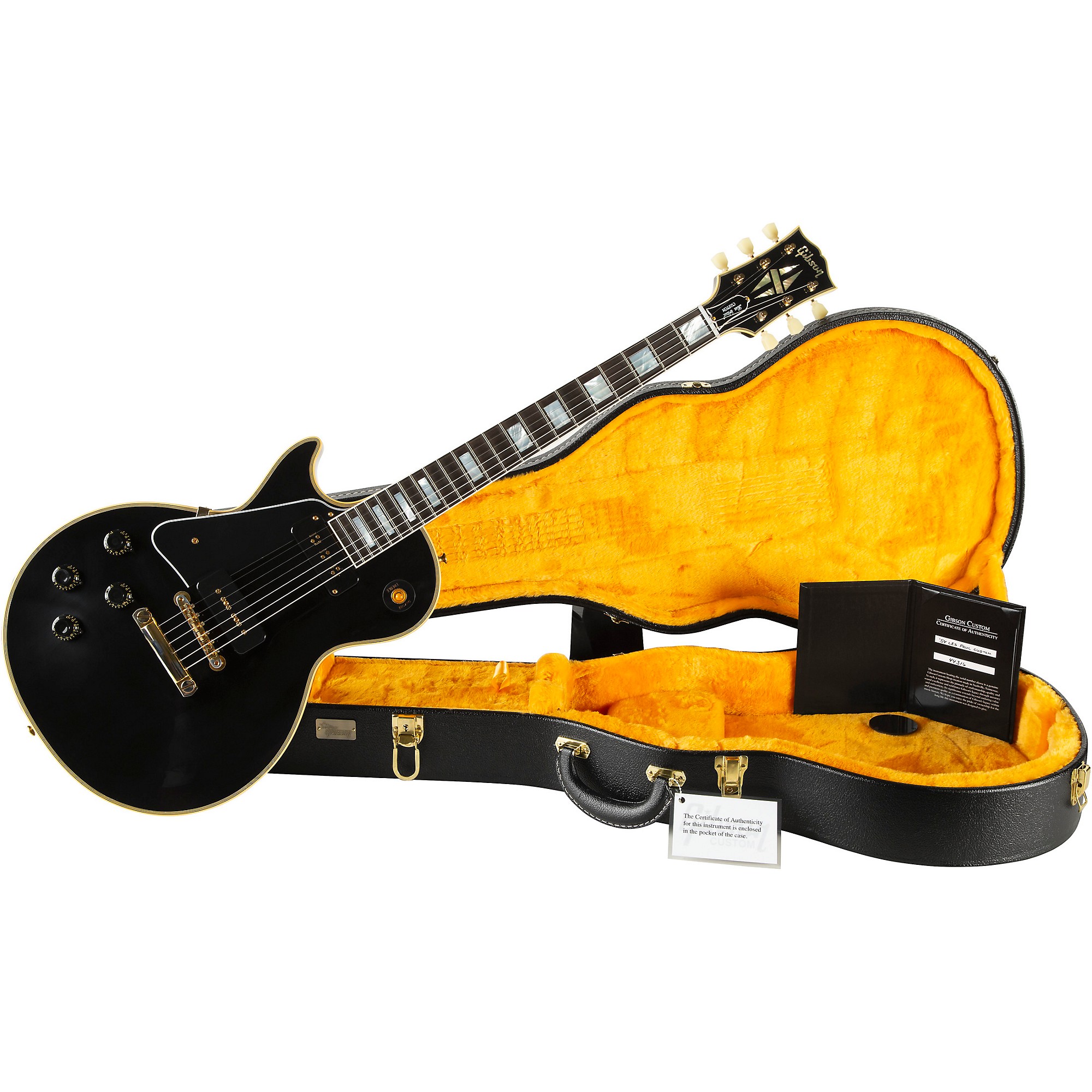 Edwards Gibson Les Paul Custom 1954 スタイル Gibson Custom 1954 Les Paul Custom Reissue VOS Left-Handed