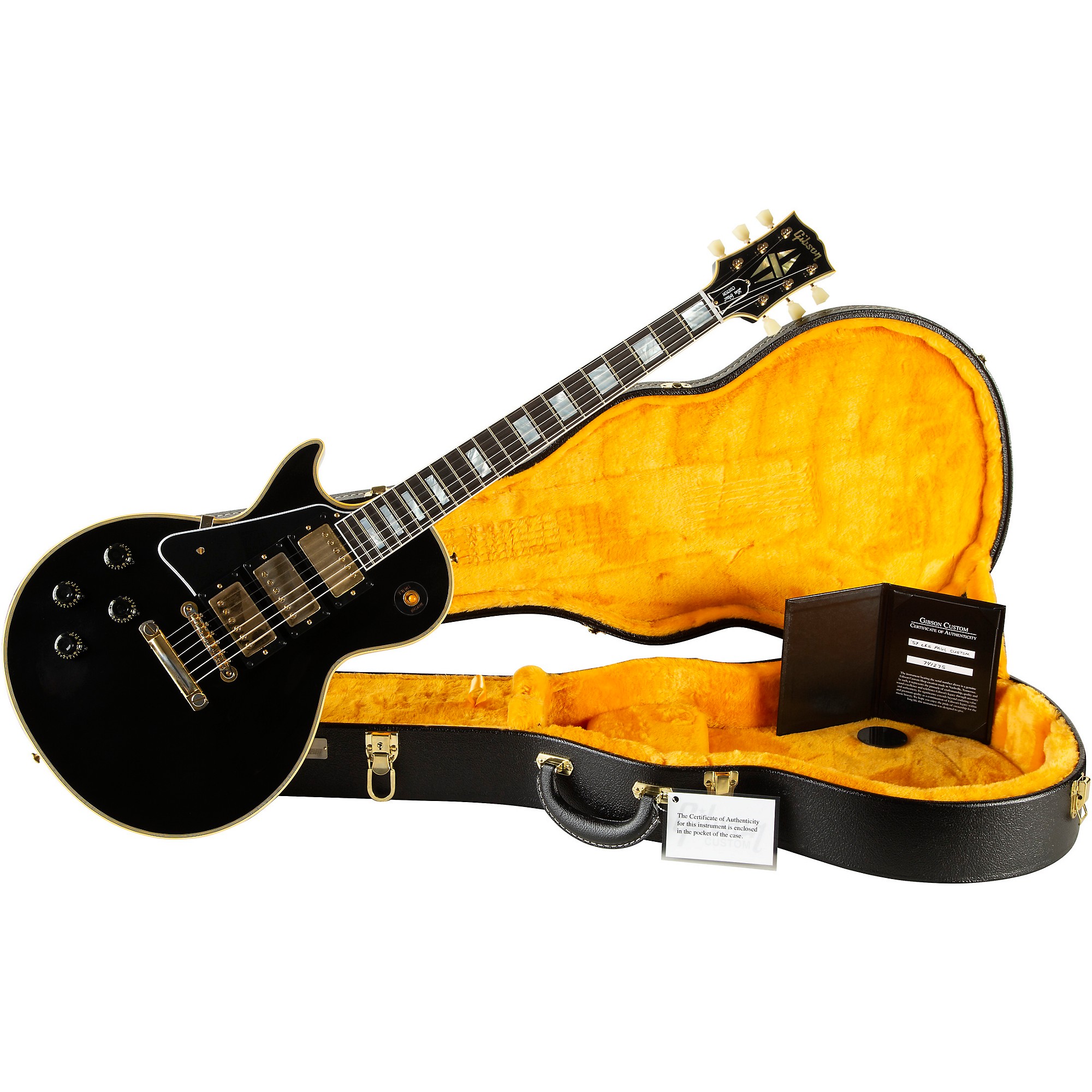 Gibson Custom 1957 Les Paul Custom 3-Pickup Reissue VOS Left