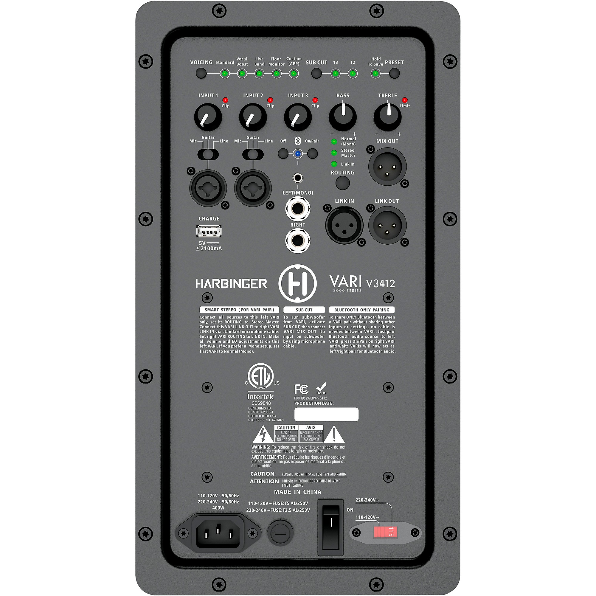 Harbinger VARI V3412 12