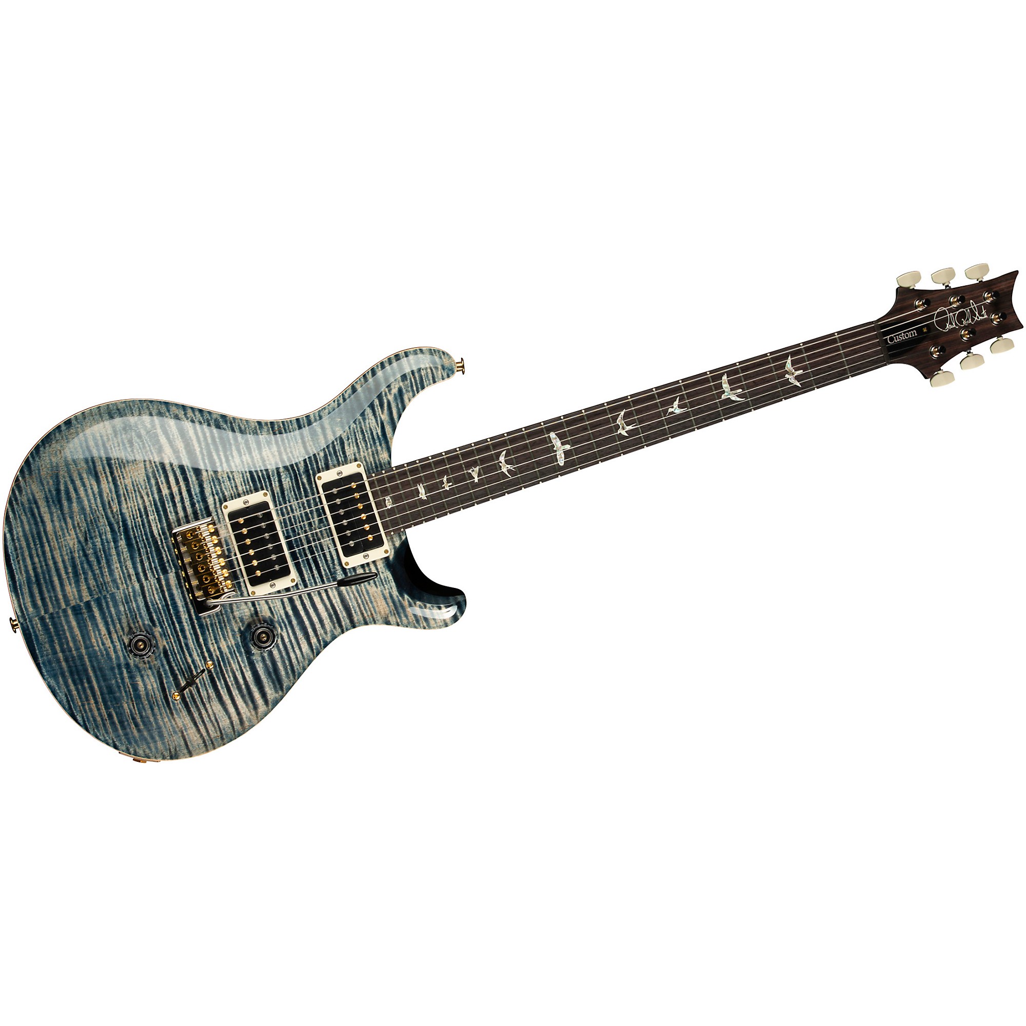 ギター PRS 10top 2015 KID Limited Custom24 PRS Custom 24 Piezo 10-Top Electric Guitar - Purple Mist