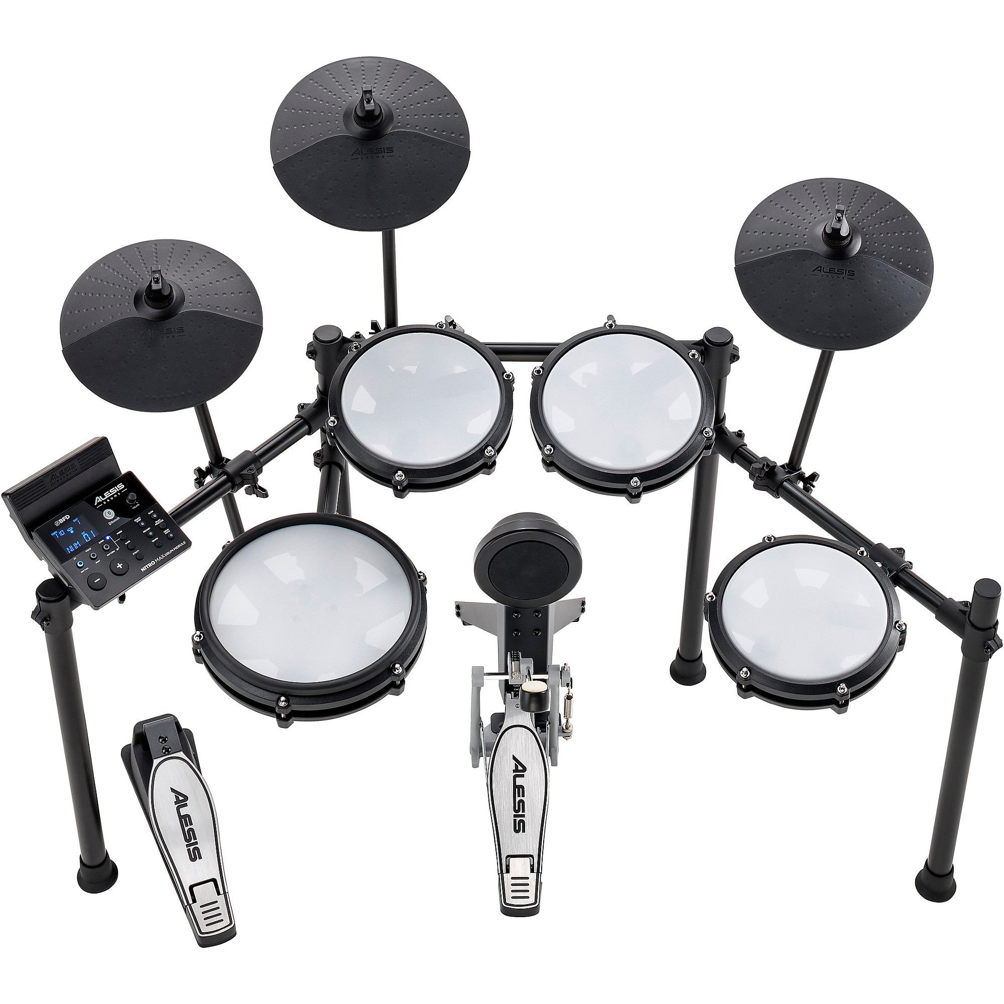 Alesis Nitro Max 8-Piece Electronic Drum Set With Bluetooth and