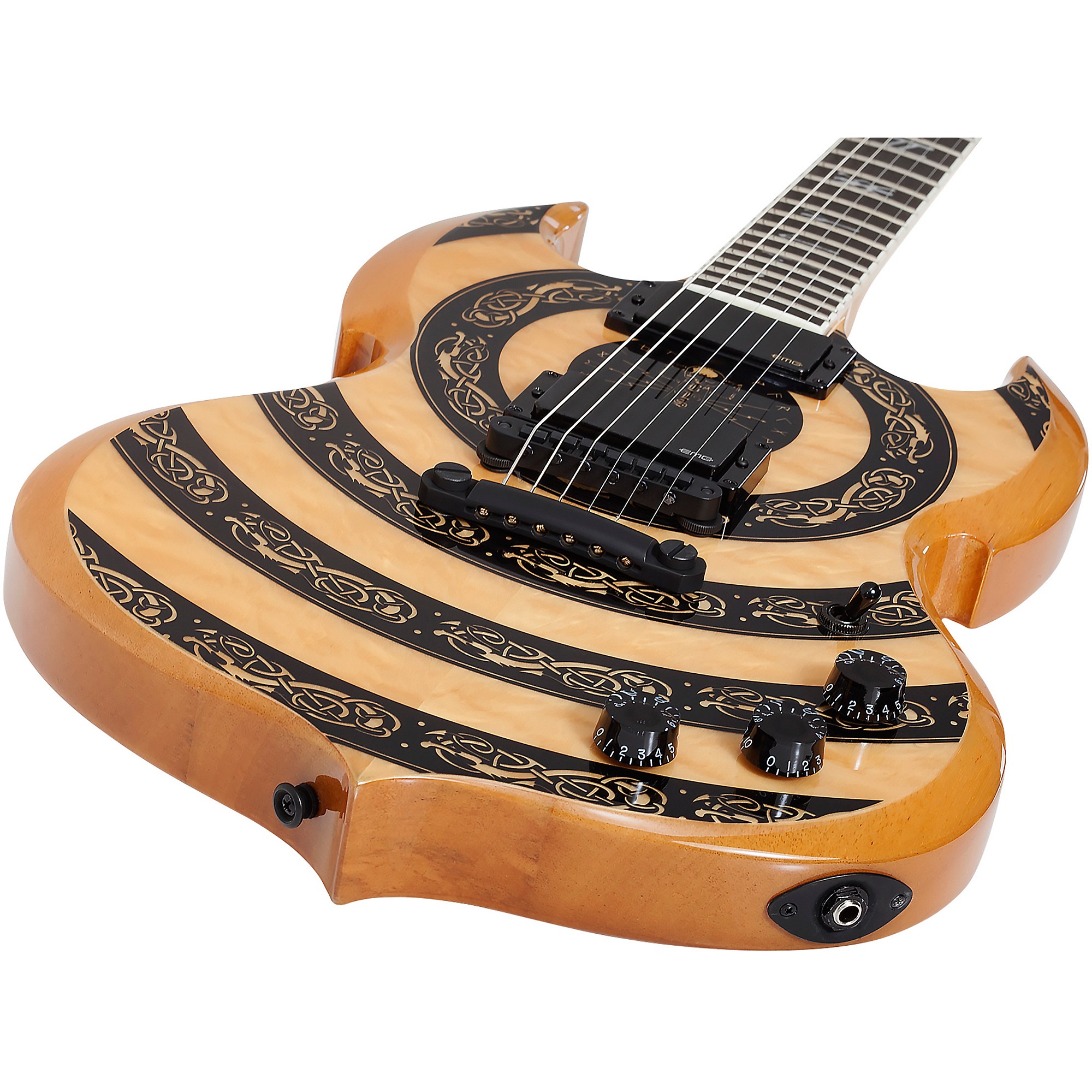 Wylde Audio Barbarian Norse Dragon Bullseye Electric Guitar