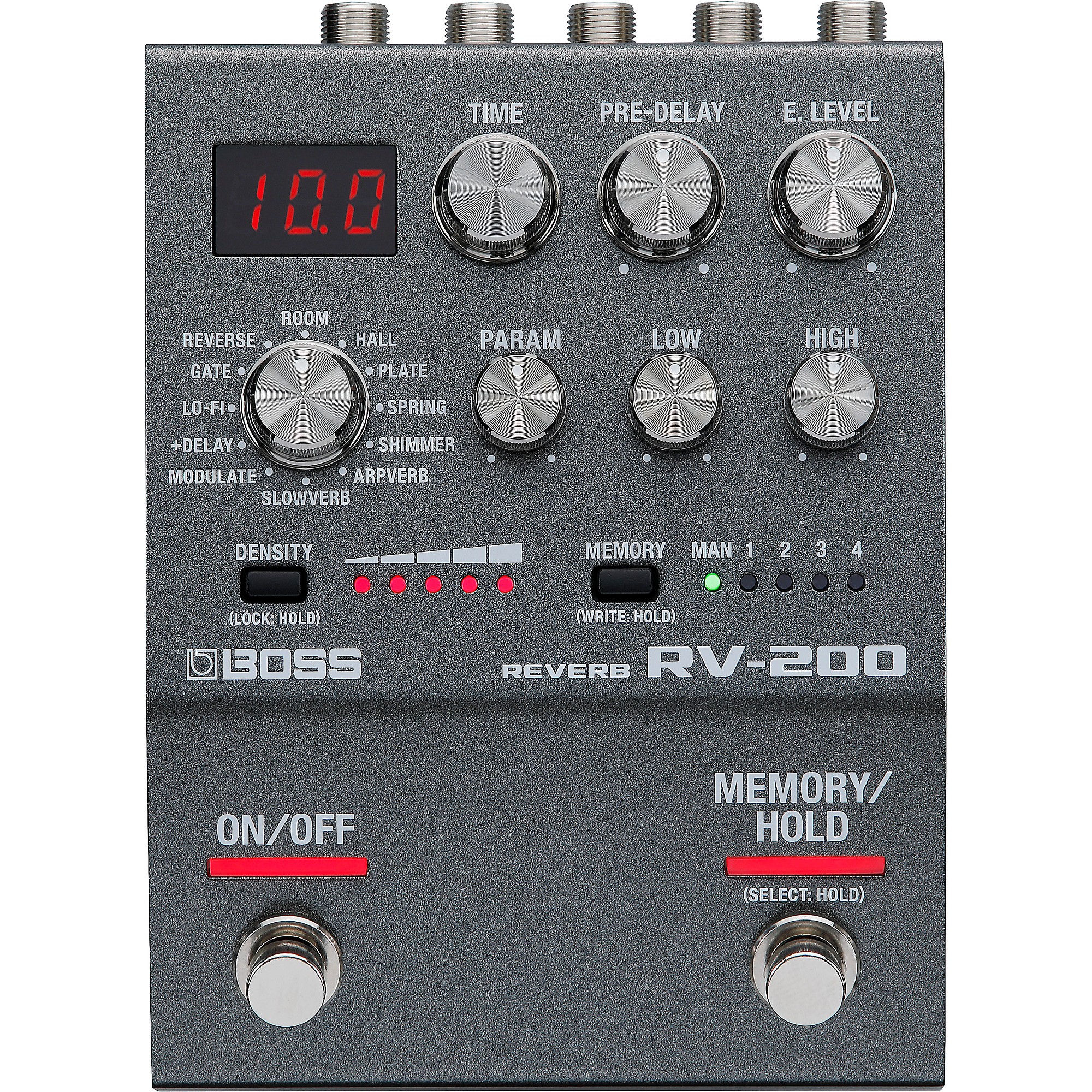 BOSS RV-200 Reverb Effects Pedal | Music & Arts