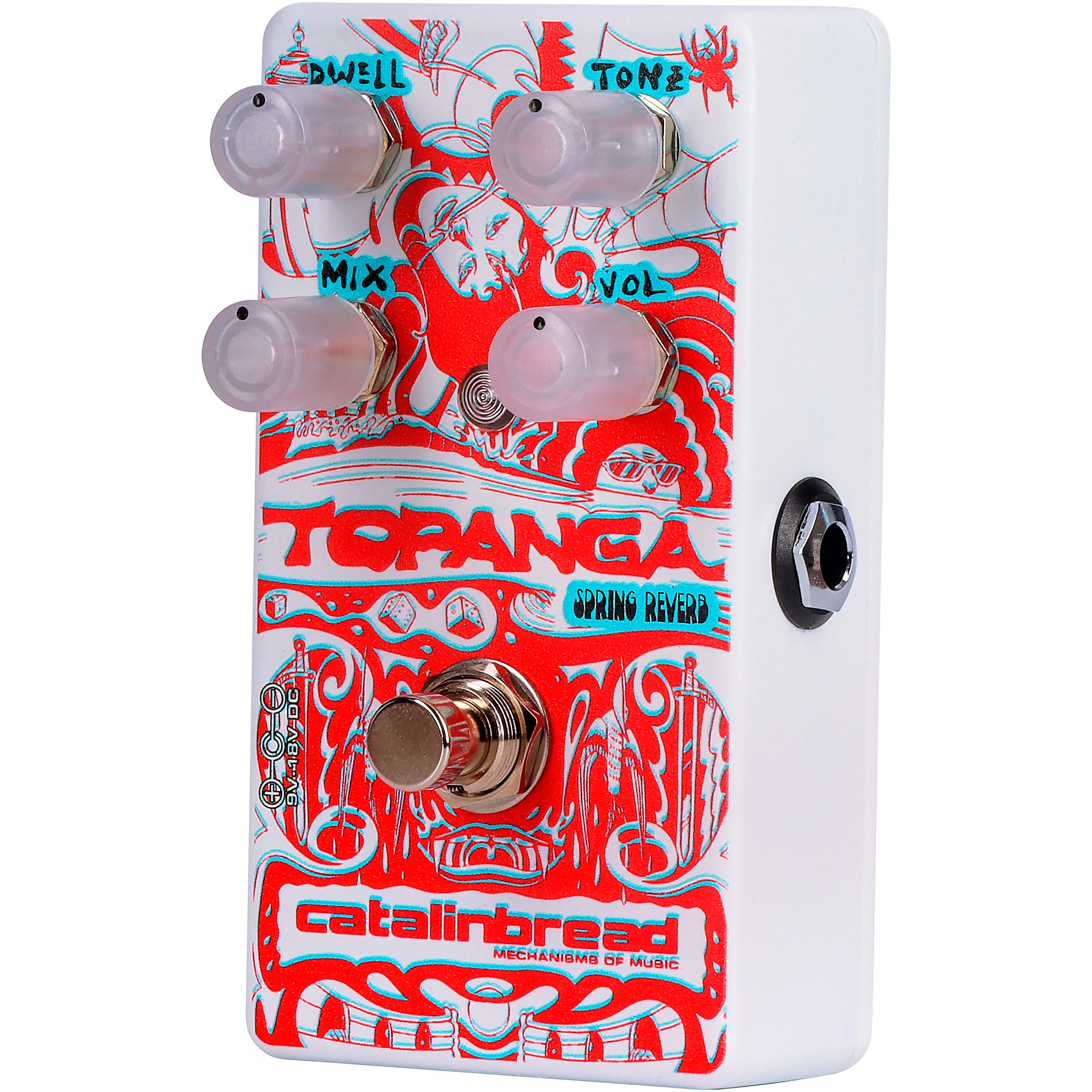 Catalinbread Topanga Spring Reverb 3D Effects Pedal with 3D