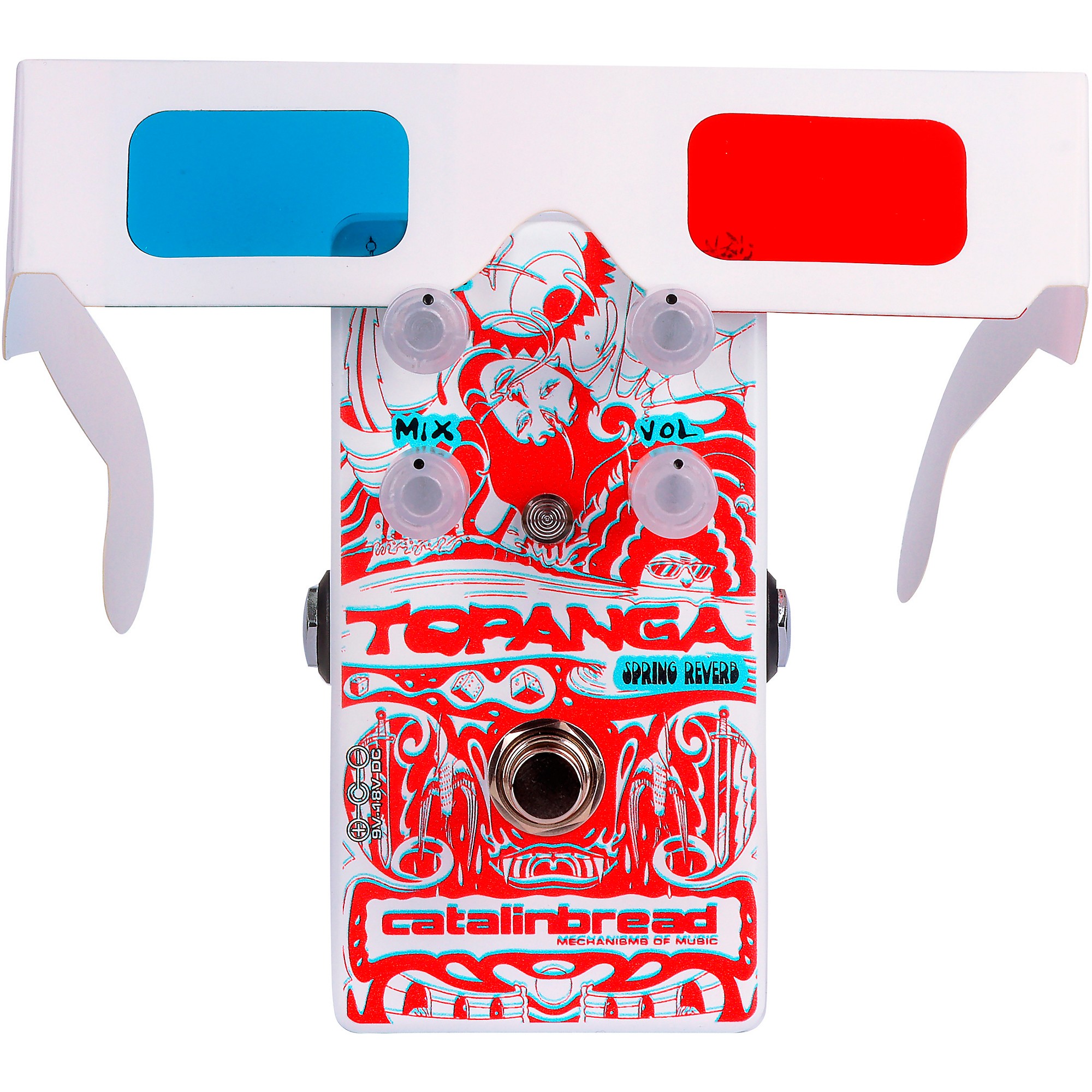 Catalinbread Topanga Spring Reverb 3D Effects Pedal with 3D