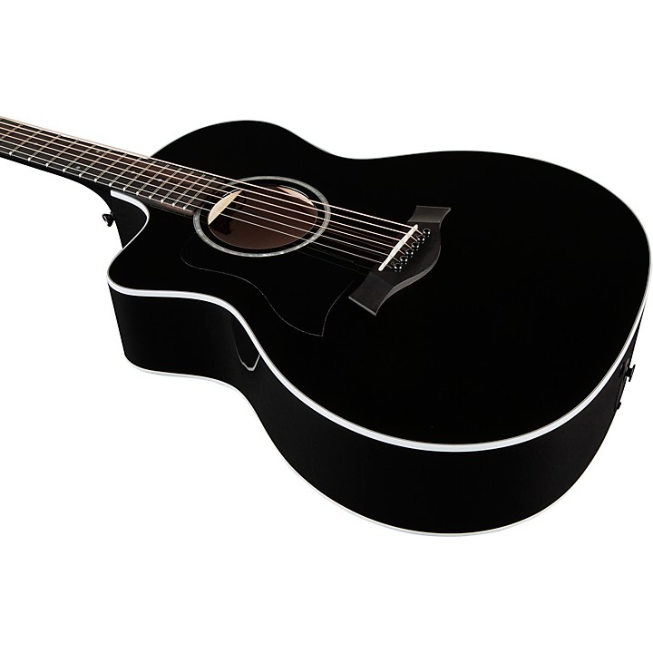 Taylor Taylor 214ce BLK Plus Grand Auditorium Left-Handed Acoustic-Electric  Guitar