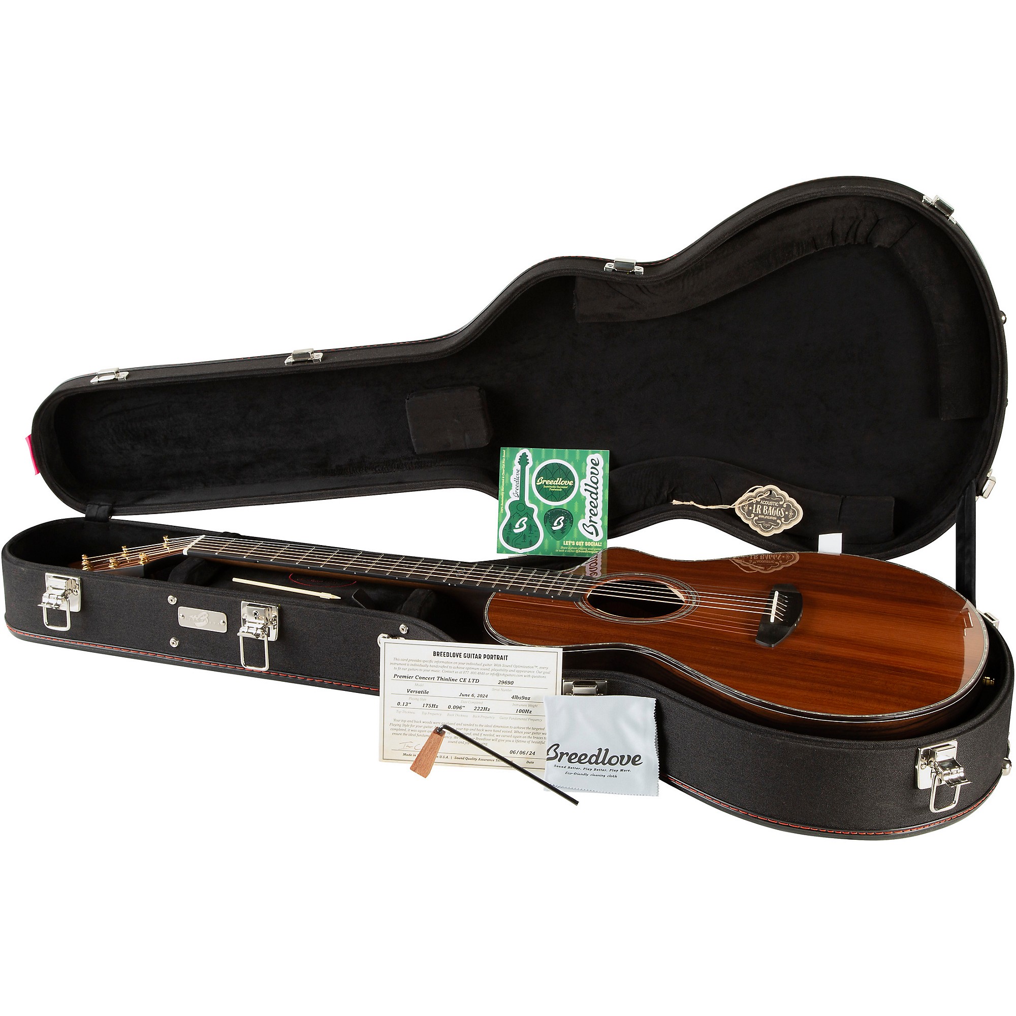 Breedlove Premier Redwood-Brazilian Rosewood Thinline Limited