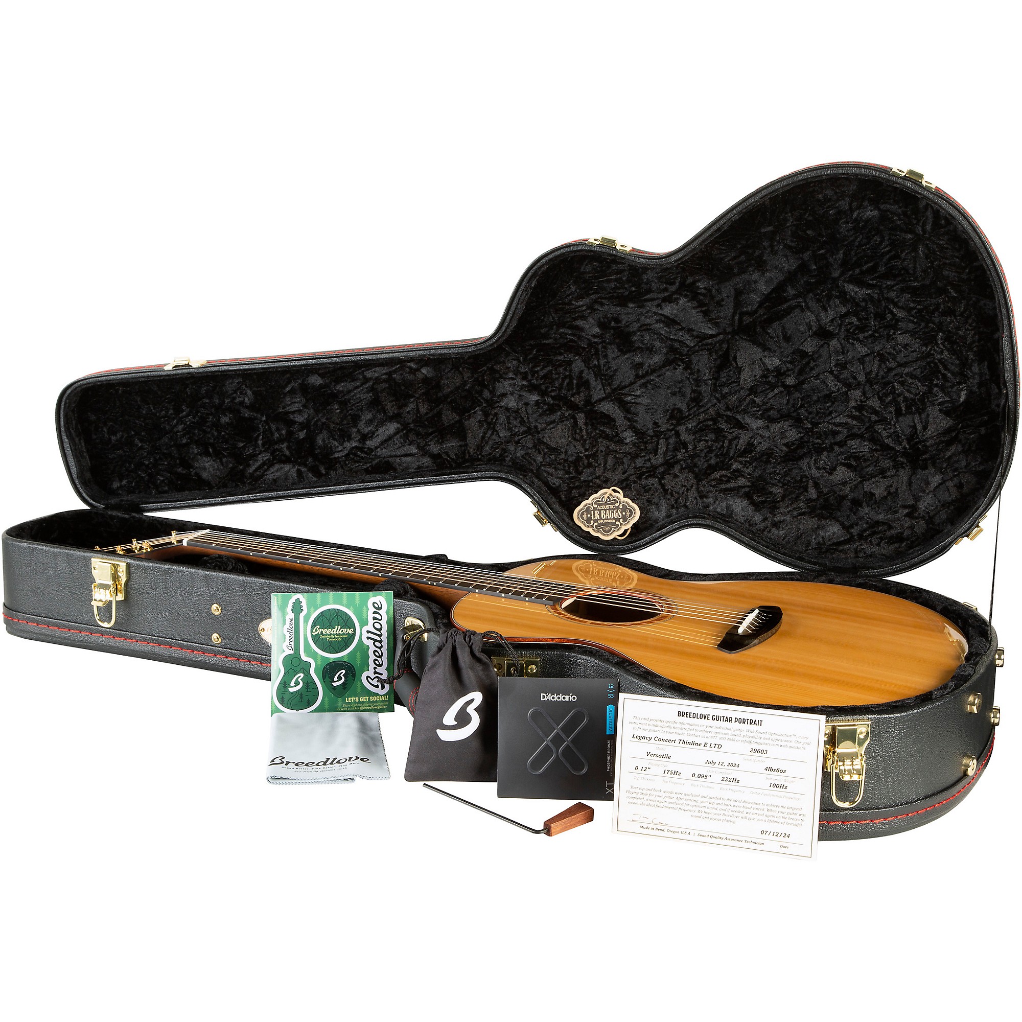 Breedlove Legacy Sunken Red Cedar-Ovangkol Thinline Concert