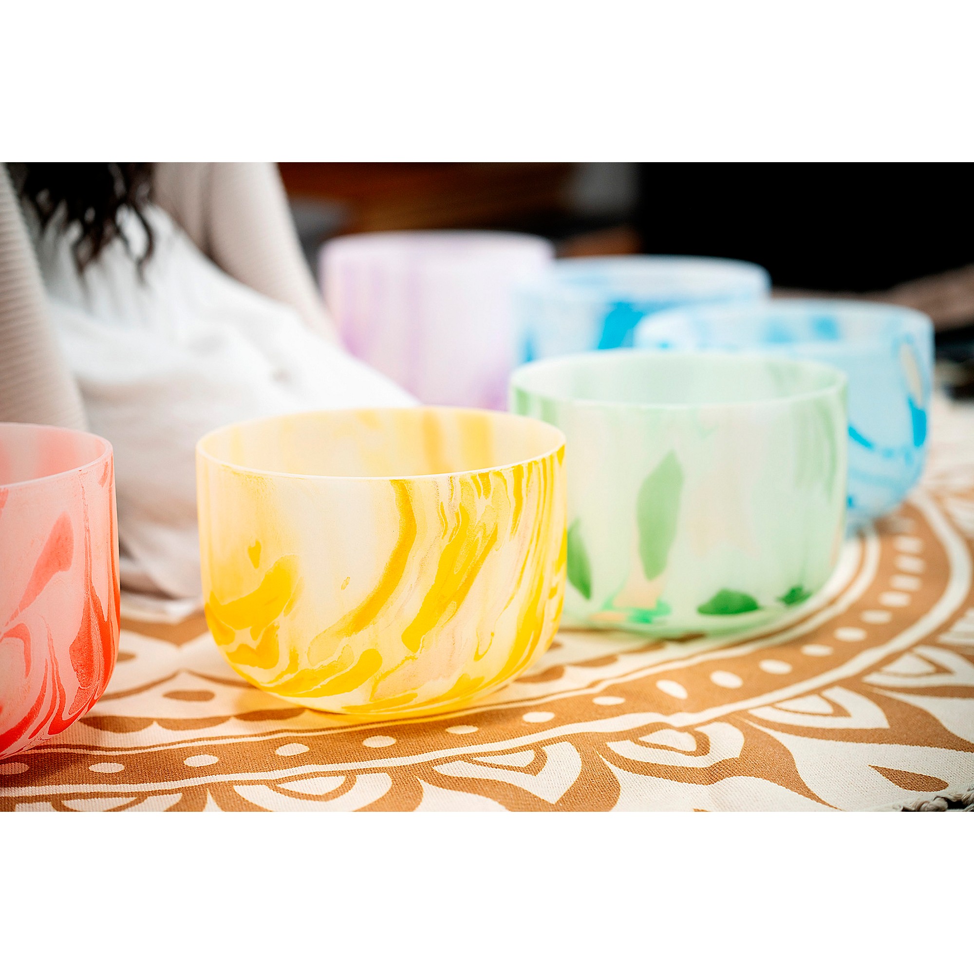 MEINL Sonic Energy 10in. Marble Crystal Singing Bowl, D4, 432 Hz