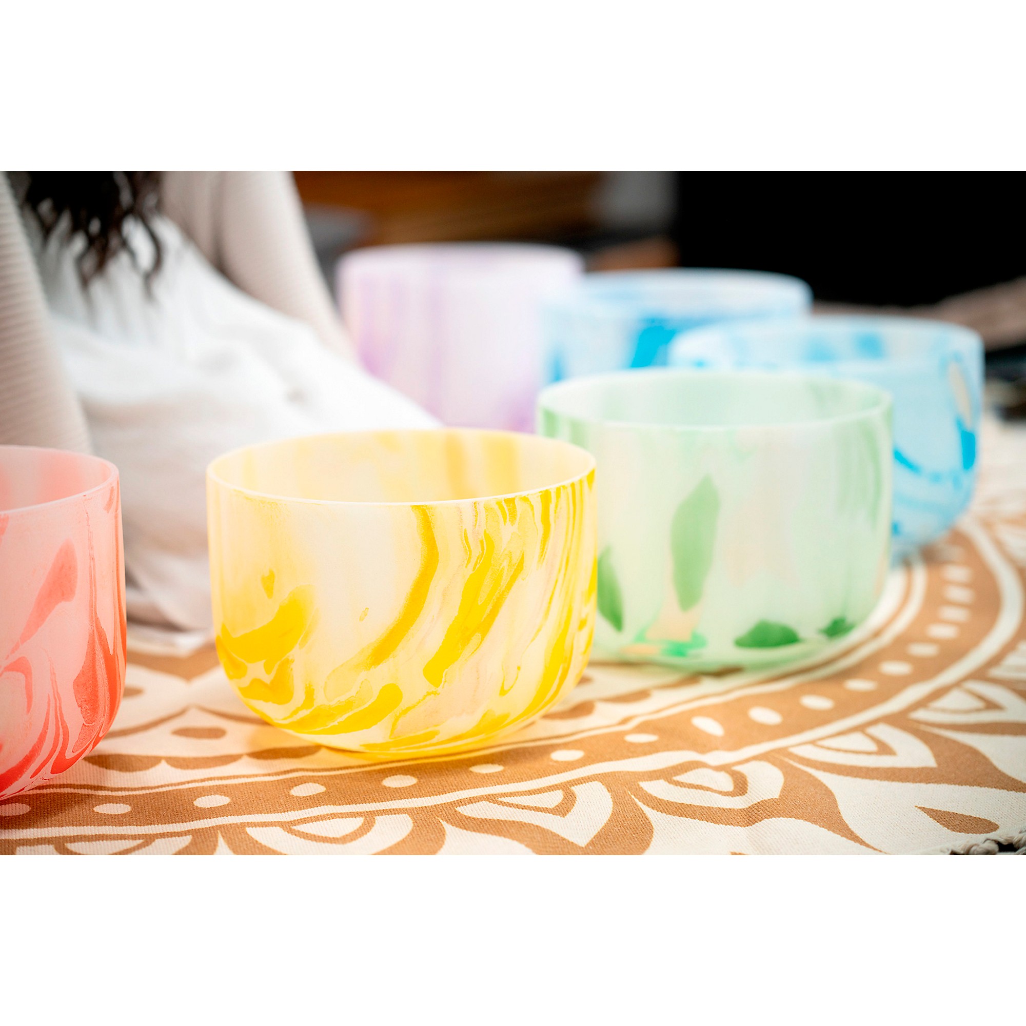 MEINL Sonic Energy 10in. Marble Crystal Singing Bowl, F4, 432 Hz