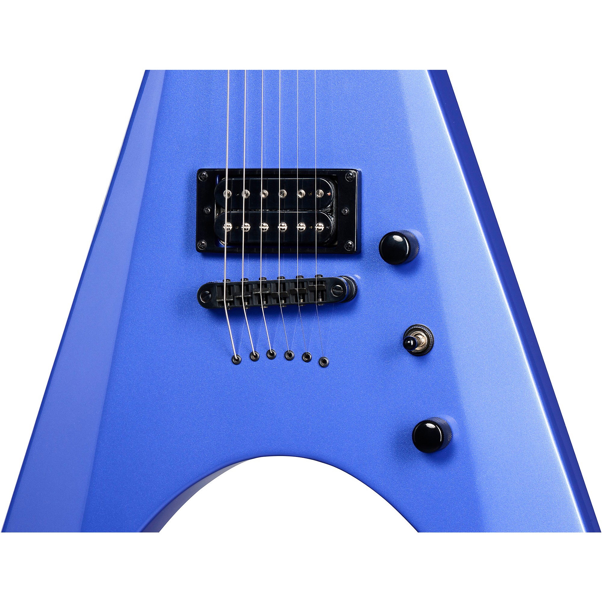 kramer NITE V Flying V フライングV エレキギター Amazon.com: Kramer Nite-V String Thru Body, Royal Blue