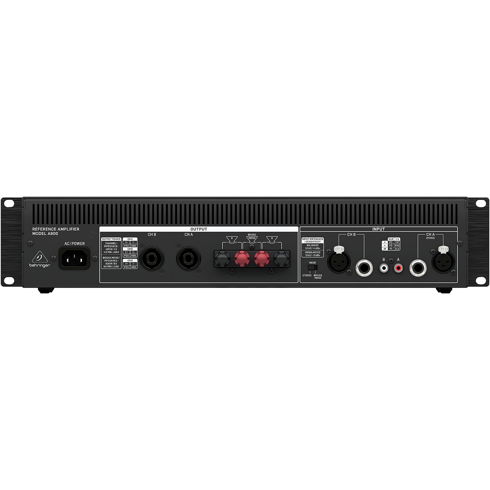 人気便利グッズ Behringer A800 800W 2-Channel Power Amplifier | Music & Arts アンプ