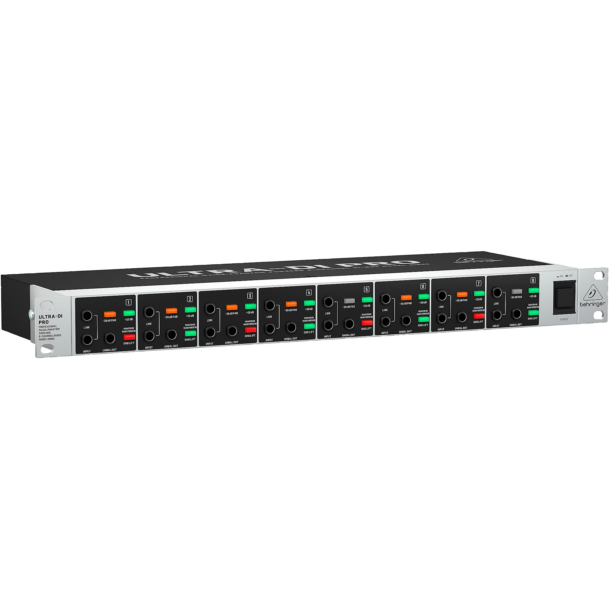 DI800 8chダイレクトボックス  ベリンガー   ULTRA DI PRO Behringer ULTRA-DI PRO DI800 V2 8-Channel Active Direct Box