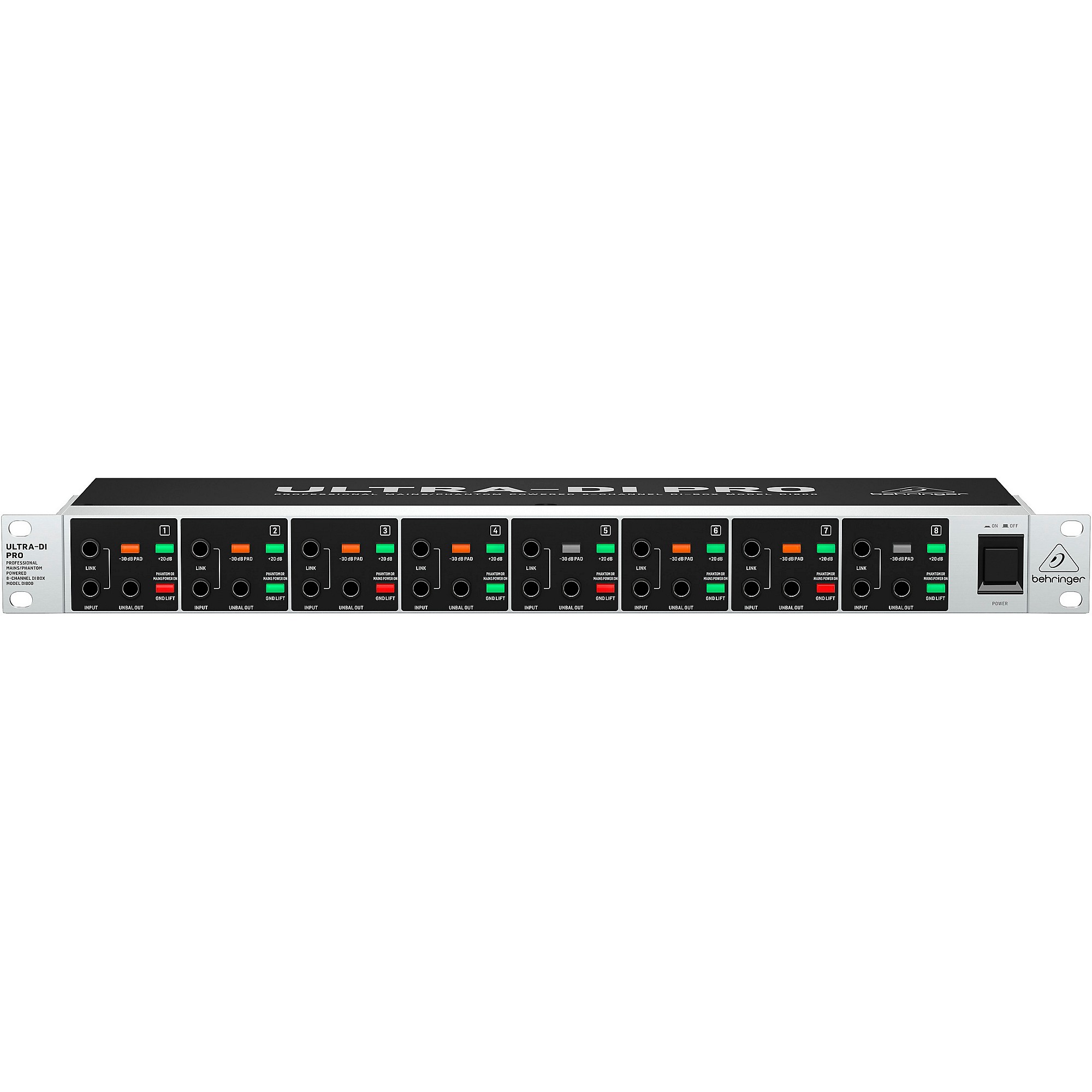 DI800 8chダイレクトボックス  ベリンガー   ULTRA DI PRO Behringer ULTRA-DI PRO DI800 V2 8-Channel Active Direct Box