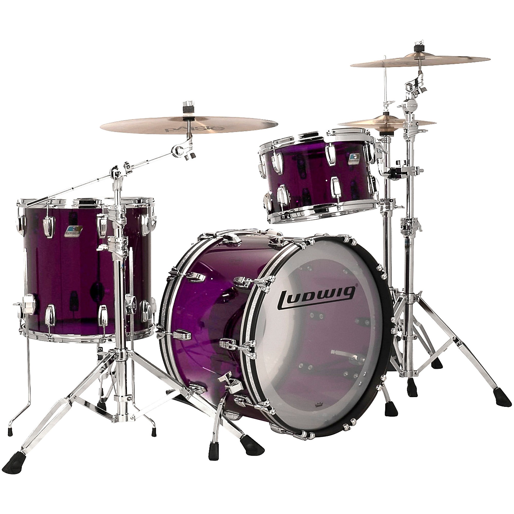 Ludwig Vistalite 3피스 Fab 쉘 팩Ludwig Vistalite 3피스 Fab 쉘 팩  