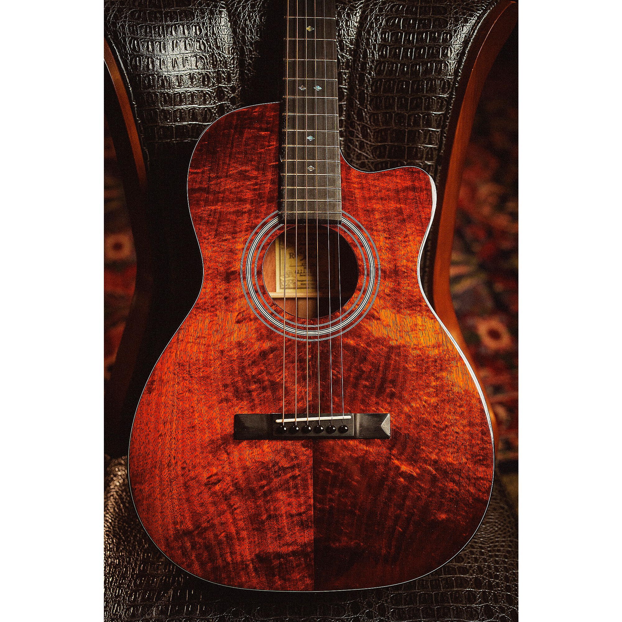 楠木ともり Acoustic CD 〔bottled-up〕 ■STROKE■ Recording King RP2-729-C Tonewood Reserve Koa 00 Cutaway