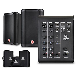 Harbinger M100-BT Portable PA With Bluetooth & Custom Carry Bags -
