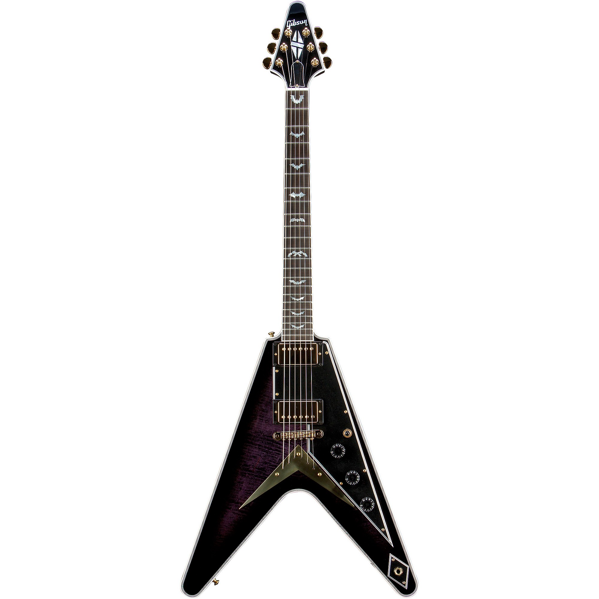 Gibson Custom Flying V Custom Bats in Flight Electric Guitar