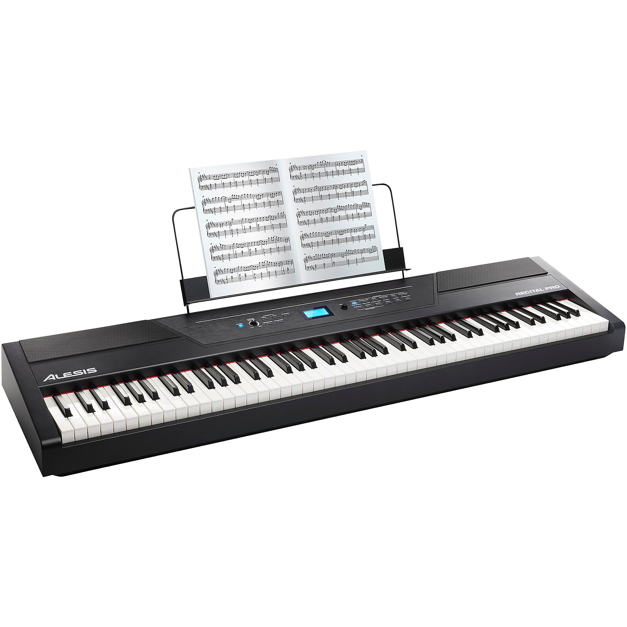 Alesis 88鍵盤 電子ピアノ Recital Pro フットペダル付き Amazon.com: Alesis Recital - 88 Key Digital Piano Keyboard with