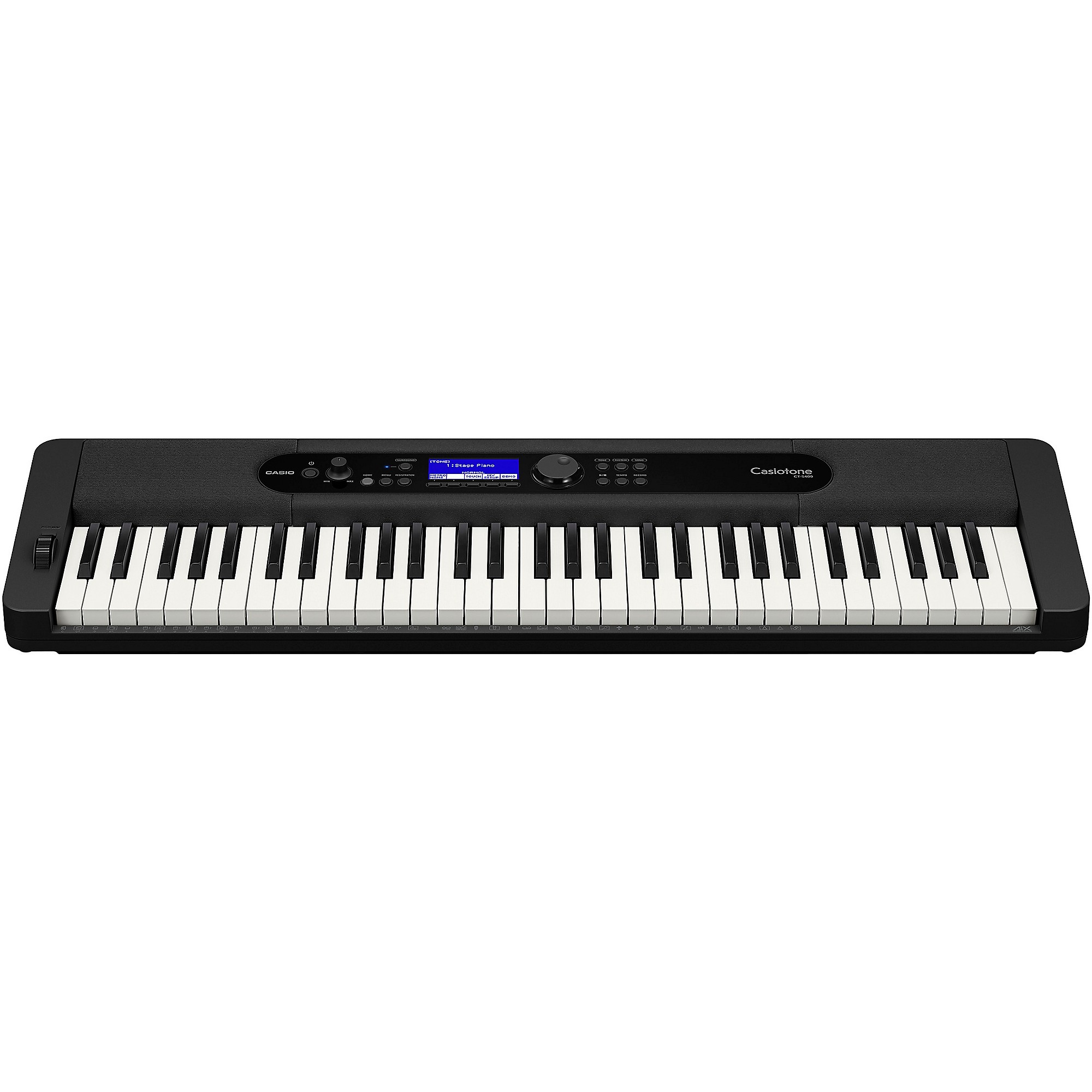 Casio 61鍵 ブラック電子キーボード　CT-S400 Casio Casiotone CT-S400 61-Key Portable Keyboard Essentials Bundle