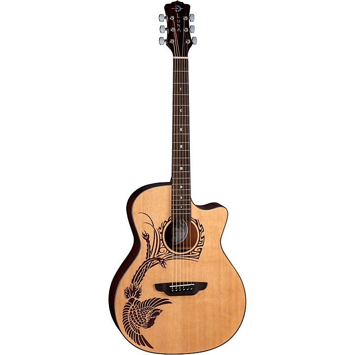 Luna Guitars Luna Guitars Oracle Phoenix Grand Concert Acoustic-Electric  Guitar