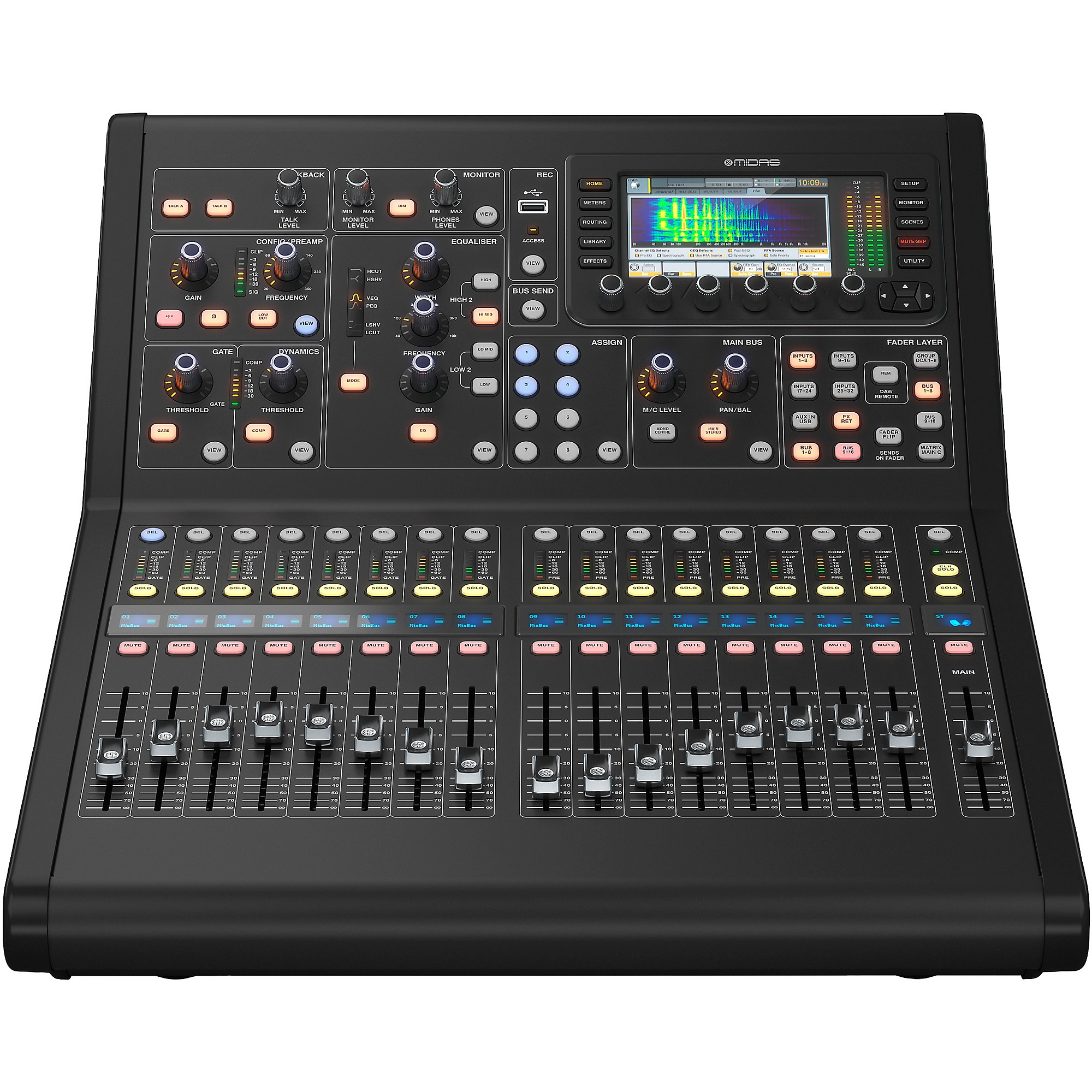 Midas M32R Live DL16セット 美品 Midas M32R LIVE Digital Mixer Bundle With DL16 Stage Box | Music